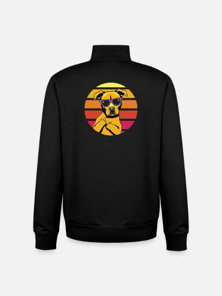 Sunhound Retro Shade - Unisex Organic Zip Sweatshirt by Stanley/Stella - black