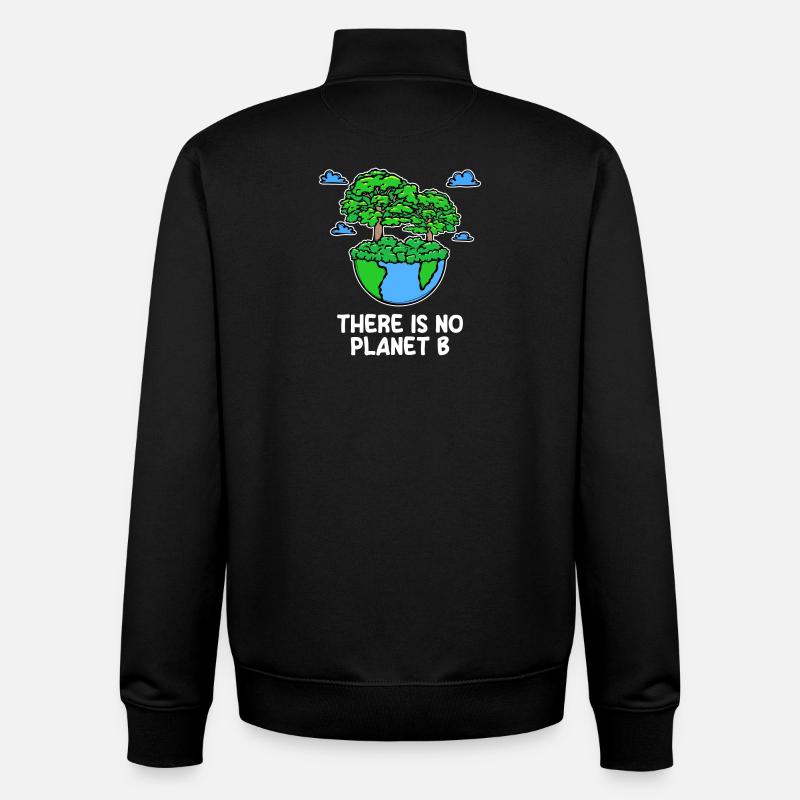 Mutter Erde Planet Statement Baum Naturschutz - Unisex Organic Zip Sweatshirt von Stanley/Stella - Schwarz