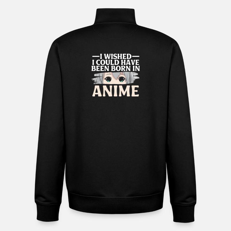 Anime Serien Design - Unisex Organic Zip Sweatshirt von Stanley/Stella - Schwarz