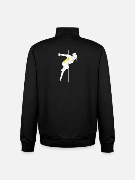 Pole Fitness Gelb Bikini Silhouette - Unisex Organic Zip Sweatshirt von Stanley/Stella - Schwarz