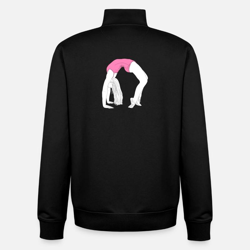 Bridge of dance acrobatics - Unisex Organic Zip Sweatshirt by Stanley/Stella - black