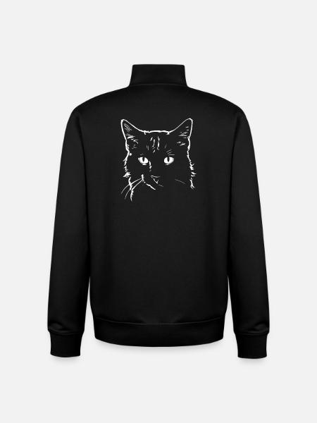 Cat 4 - Unisex Organic Zip Sweatshirt by Stanley/Stella - black