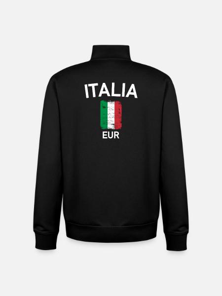 Italia flag - Unisex Organic Zip Sweatshirt by Stanley/Stella - black