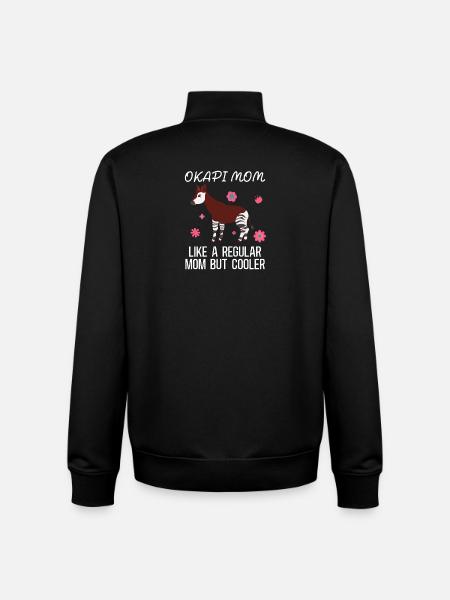 Okapi wilderness adventure - Unisex Organic Zip Sweatshirt by Stanley/Stella - black