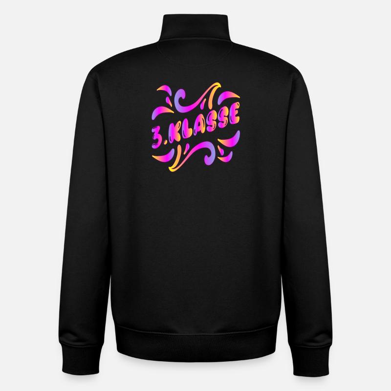 3. Klasse Grundschule - Drittklässlerin Mädchen - Unisex Organic Zip Sweatshirt von Stanley/Stella - Schwarz