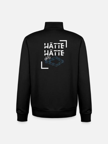 Hätte Hätte Fahrradkette - Unisex Organic Zip Sweatshirt von Stanley/Stella - Schwarz