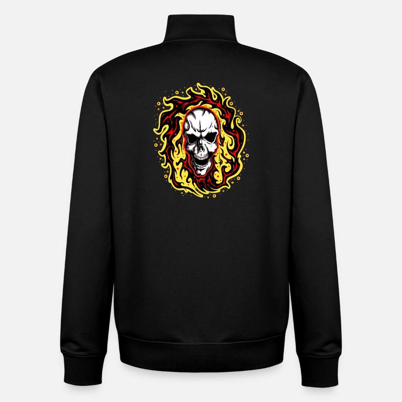 Smoker 2 Ads - Unisex Organic Zip Sweatshirt by Stanley/Stella - black
