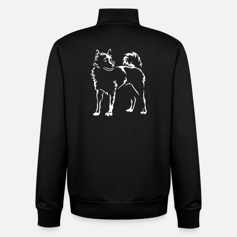 Schipperke "Black Edition" - Unisex Organic Zip Sweatshirt von Stanley/Stella - Schwarz