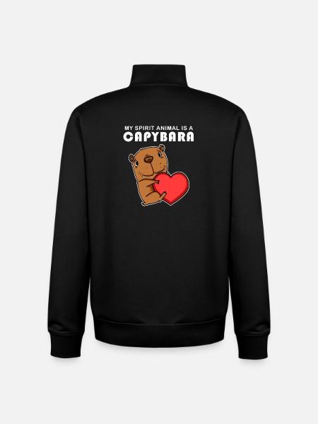Capybara Wasserschwein Capybaras - Unisex Organic Zip Sweatshirt by Stanley/Stella - black