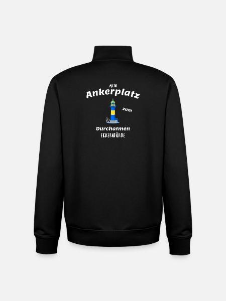 Alter Leuchtturm Eckernförde, Ankerplatz - Unisex Organic Zip Sweatshirt von Stanley/Stella - Schwarz
