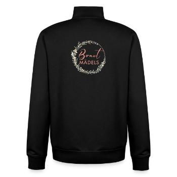 Braut-Mädels, Kranz, Team Braut - Unisex Organic Zip Sweatshirt von Stanley/Stella - Schwarz - Hinten - AI Model Male 185 light (185cm)