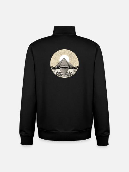 Pyramide 01 - Unisex Organic Zip Sweatshirt von Stanley/Stella - Schwarz