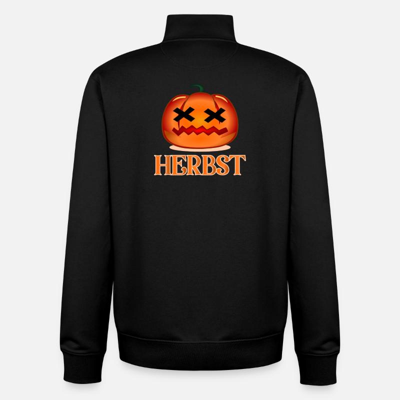 HERBST HALLOWEEN KOSTÜM - Unisex Organic Zip Sweatshirt von Stanley/Stella - Schwarz