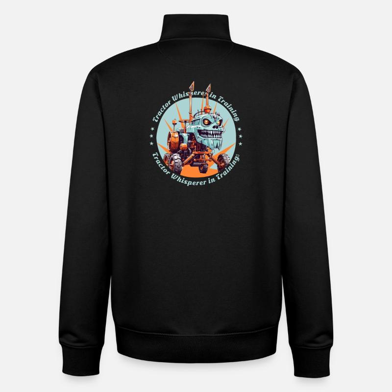 Traktorflüsterer in der Ausbildung - Unisex Organic Zip Sweatshirt von Stanley/Stella - Schwarz