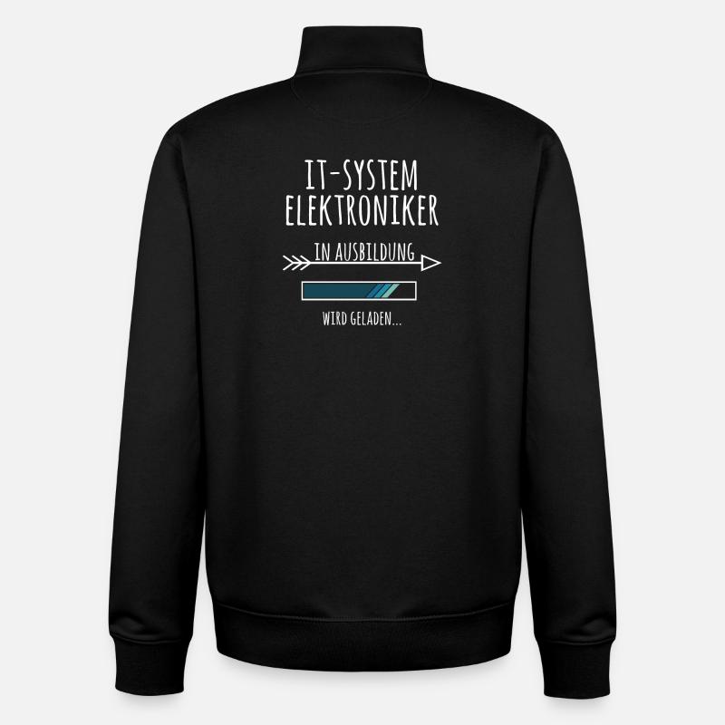 IT-Systemelektroniker Ausbildung Beruf Geschenk - Unisex Organic Zip Sweatshirt von Stanley/Stella - Schwarz