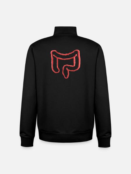 INTESTINAL ORGAN - Unisex Organic Zip Sweatshirt by Stanley/Stella - black