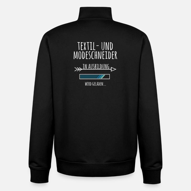 Textil und Modeschneider Ausbildung Beruf Geschenk - Unisex Organic Zip Sweatshirt von Stanley/Stella - Schwarz