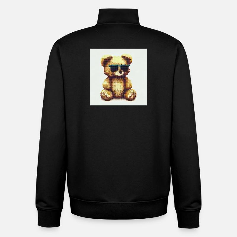 Teddy Cool - Unisex Organic Zip Sweatshirt von Stanley/Stella - Schwarz