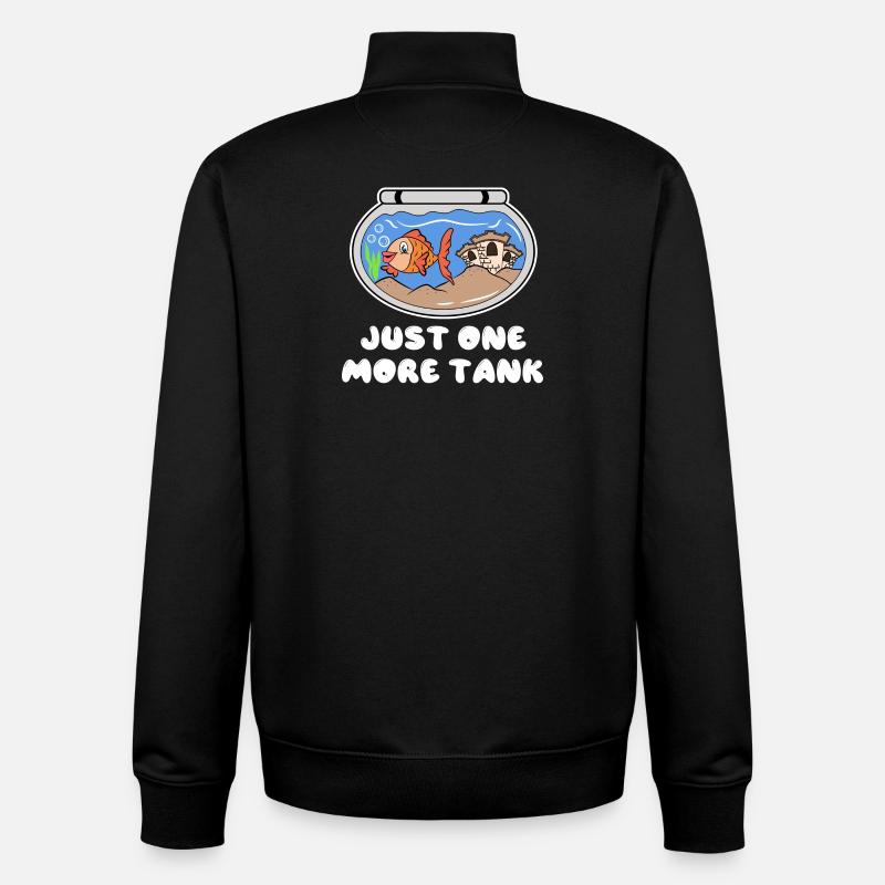 Aquarium Statement Goldfisch Haustiere Kuscheltier - Unisex Organic Zip Sweatshirt von Stanley/Stella - Schwarz
