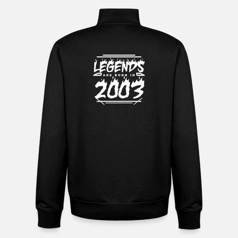 2003 - Year 2003 - Year 2003 - Unisex Organic Zip Sweatshirt by Stanley/Stella - black