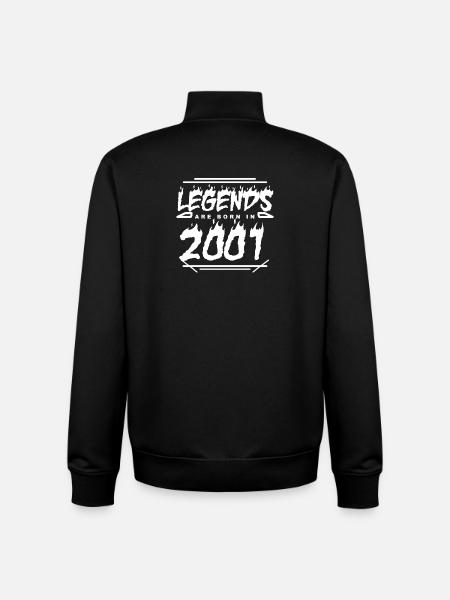 2001 - Year 2001 - Year 2001 - Unisex Organic Zip Sweatshirt by Stanley/Stella - black