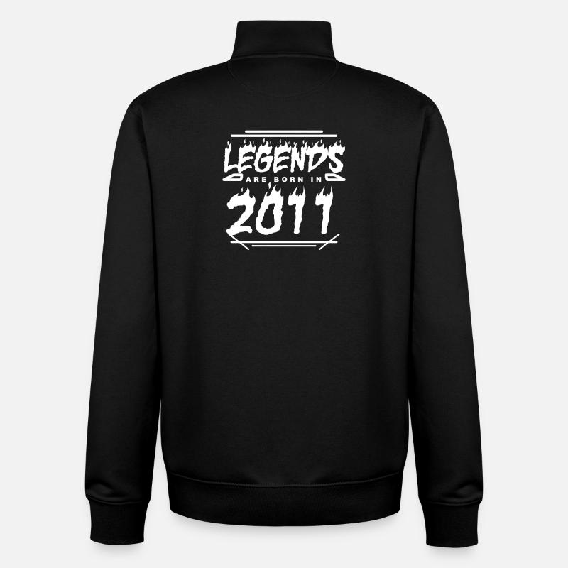 2011 - Année 2011 - Année 2011 - Sweat zippé unisexe en coton bio Stanley/Stella - noir