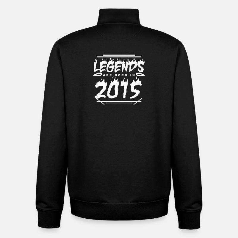 2015 - Année 2015 - Année 2015 - Sweat zippé unisexe en coton bio Stanley/Stella - noir