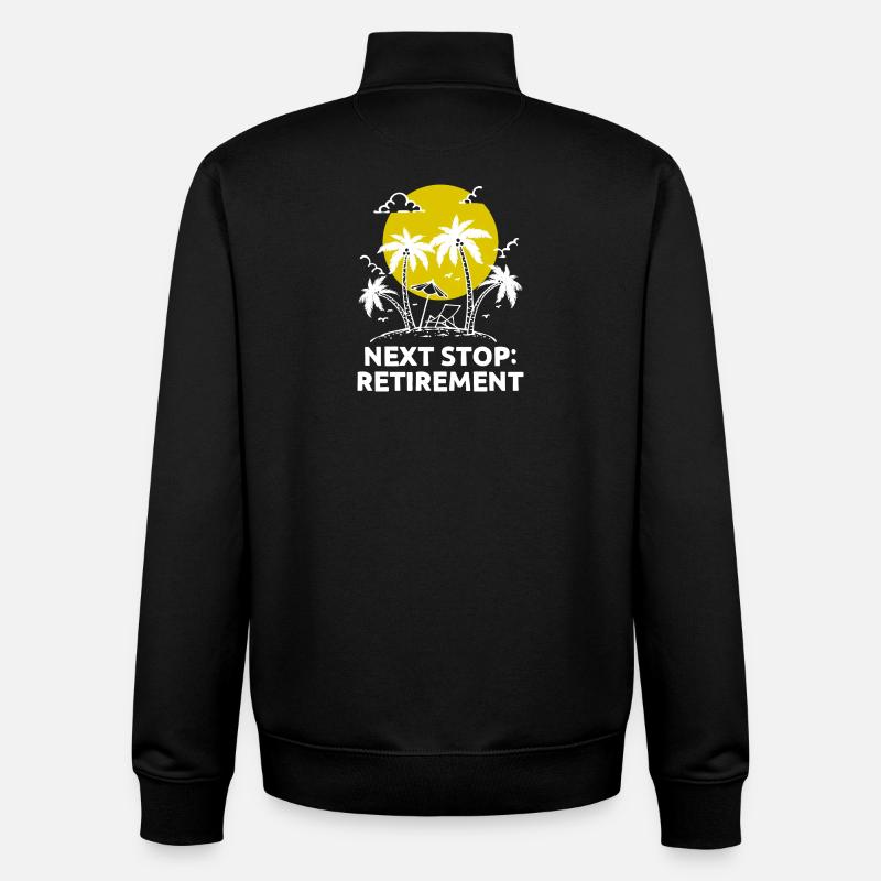 Ruhestand Statement Freizeit Abschied Pensionär - Unisex Organic Zip Sweatshirt von Stanley/Stella - Schwarz
