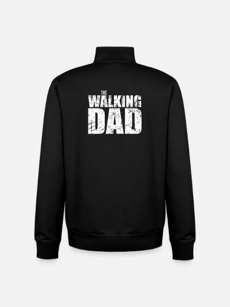 The Walking Dad - Unisex Organic Zip Sweatshirt by Stanley/Stella - black