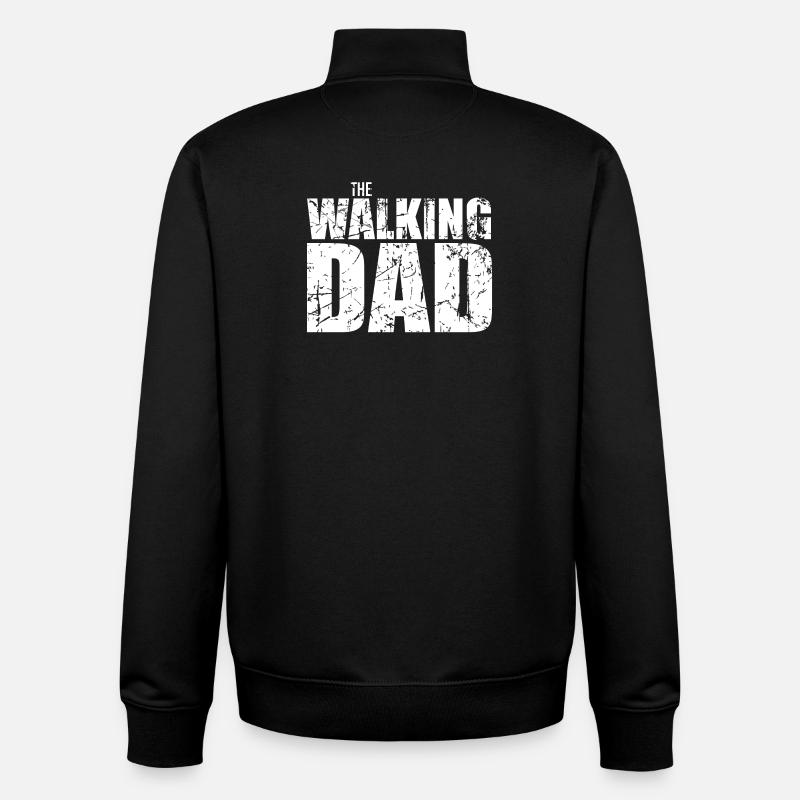 The Walking Dad - Unisex Organic Zip Sweatshirt von Stanley/Stella - Schwarz