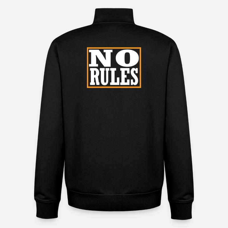 Pas de règles - Sweat zippé unisexe en coton bio Stanley/Stella - noir