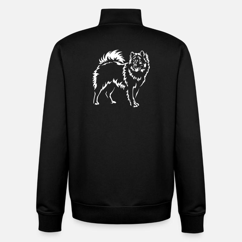 Eurasier « Black Edition » - Sweat zippé unisexe en coton bio Stanley/Stella - noir