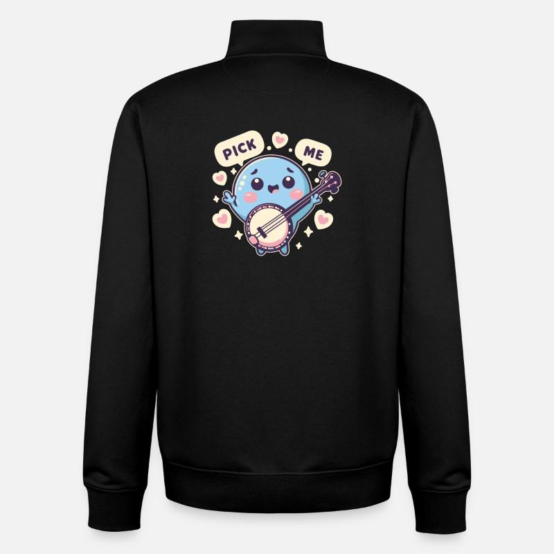 Banjo Pick Me - Unisex Organic Zip Sweatshirt von Stanley/Stella - Schwarz