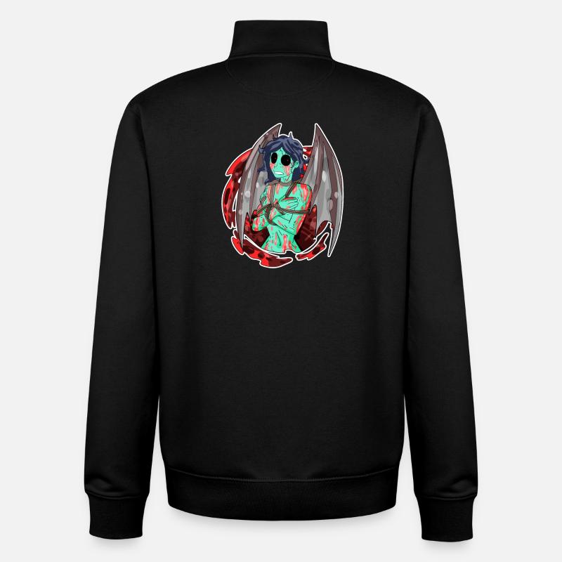 Zombie Frau - Unisex Organic Zip Sweatshirt von Stanley/Stella - Schwarz