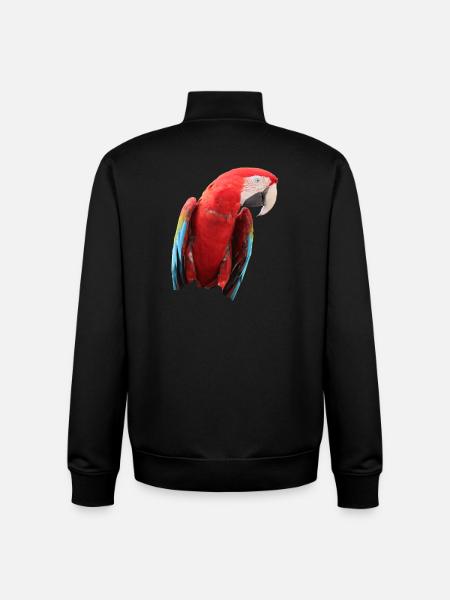 Parrots Bird T-shirt Gift - Unisex Organic Zip Sweatshirt by Stanley/Stella - black