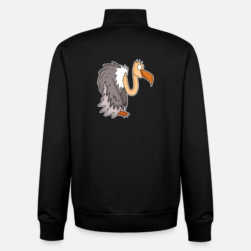 Vautour - Sweat zippé unisexe en coton bio Stanley/Stella - noir