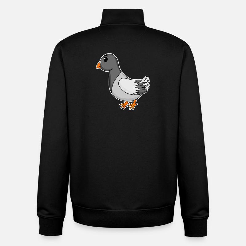 Colombe - Sweat zippé unisexe en coton bio Stanley/Stella - noir