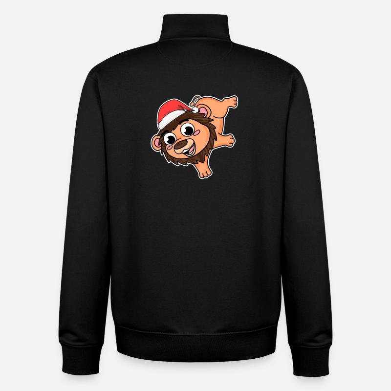 Leo Christmas - Unisex Organic Zip Sweatshirt by Stanley/Stella - black