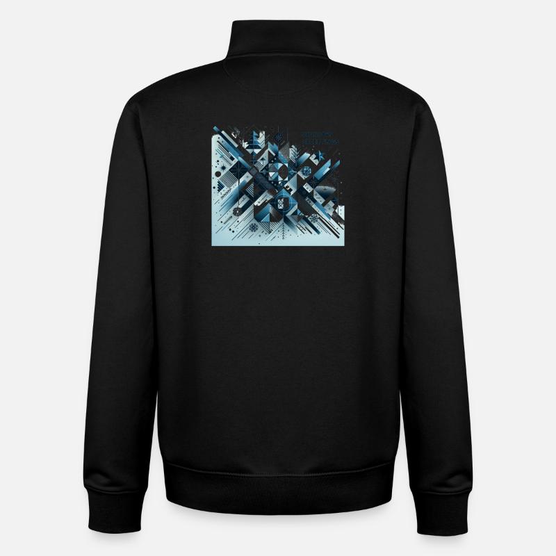 Season's Greetings - Unisex Organic Zip Sweatshirt von Stanley/Stella - Schwarz