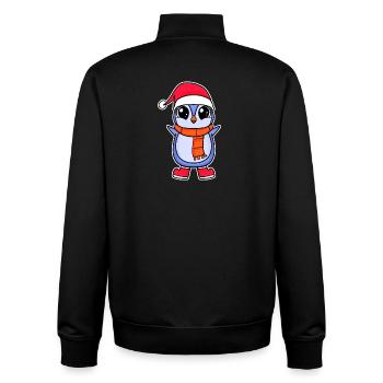 Pinguin Weihnachten - Unisex Organic Zip Sweatshirt von Stanley/Stella - Schwarz - Hinten - AI Model Male 185 light (185cm)