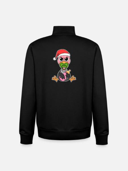 Gaier Bébé Noël - Sweat zippé unisexe en coton bio Stanley/Stella - noir