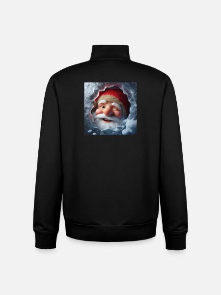 Imp looking through ice laughing - Unisex Organic Zip Sweatshirt by Stanley/Stella - black