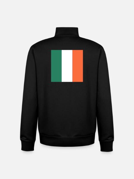 Zeigen Sie Farbe – Irland - Unisex Organic Zip Sweatshirt von Stanley/Stella - Schwarz