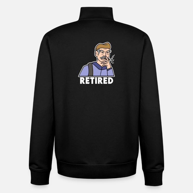 Aîné Dire Retraité Retraite Retraite - Sweat zippé unisexe en coton bio Stanley/Stella - noir