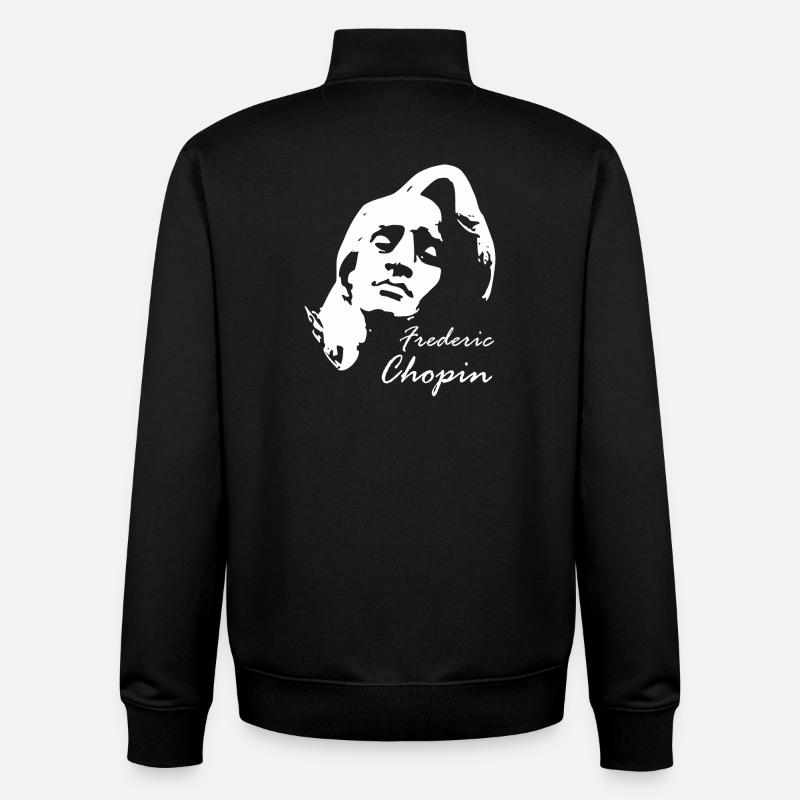 Chopin Frederic - Unisex Organic Zip Sweatshirt von Stanley/Stella - Schwarz