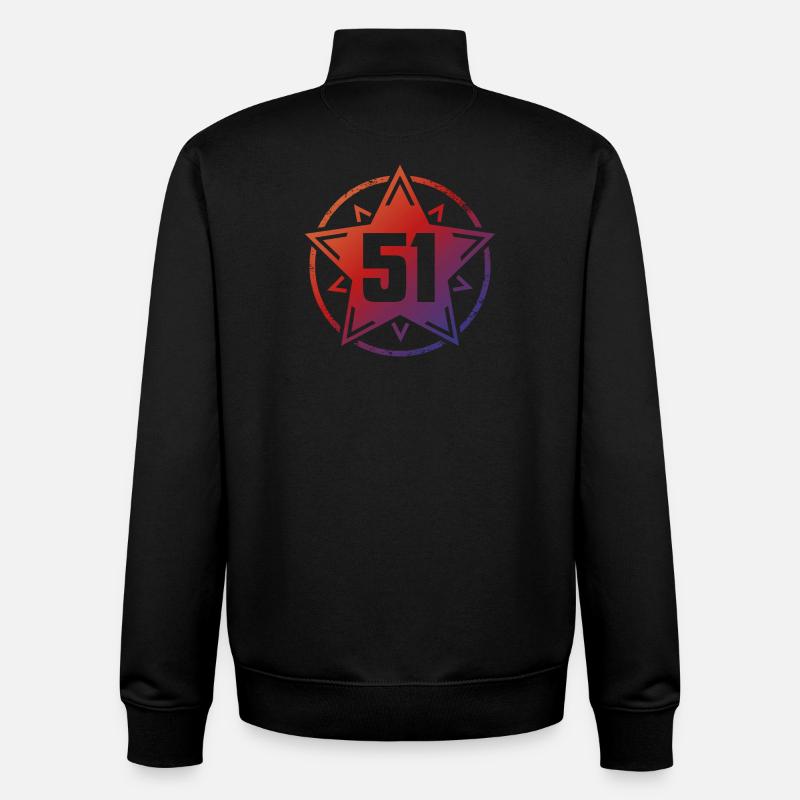 Super Star 51 - Unisex Organic Zip Sweatshirt von Stanley/Stella - Schwarz