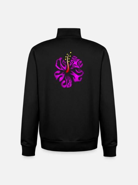 KIANA (lila) - Unisex Organic Zip Sweatshirt von Stanley/Stella - Schwarz