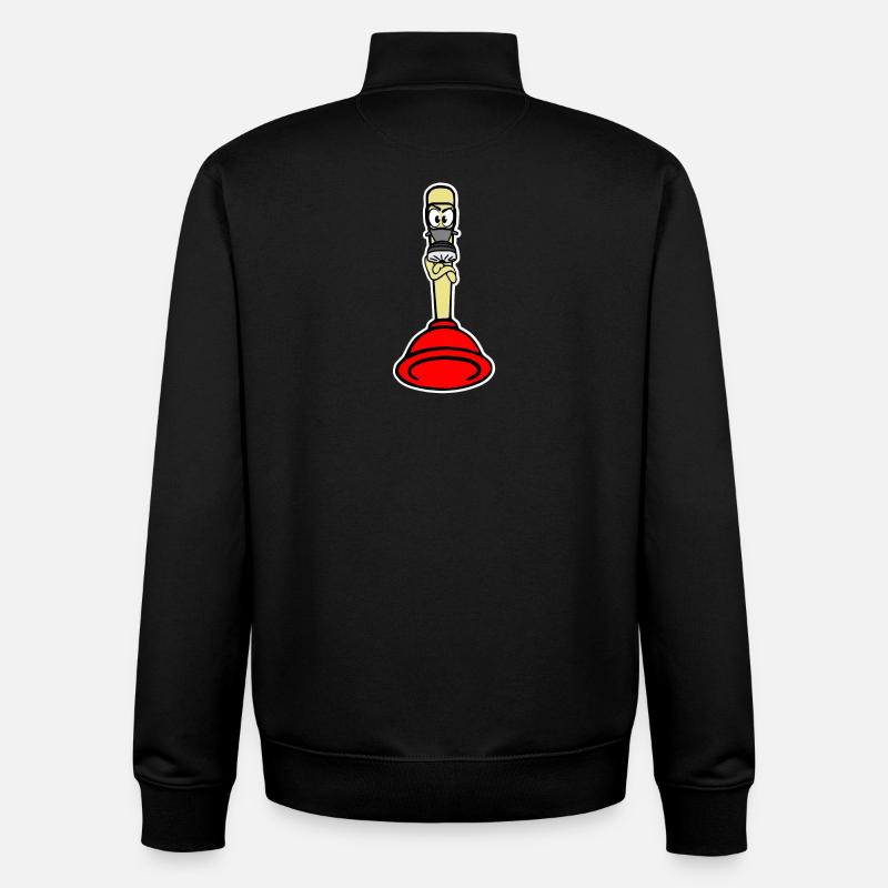 Pömpel - Unisex Organic Zip Sweatshirt von Stanley/Stella - Schwarz