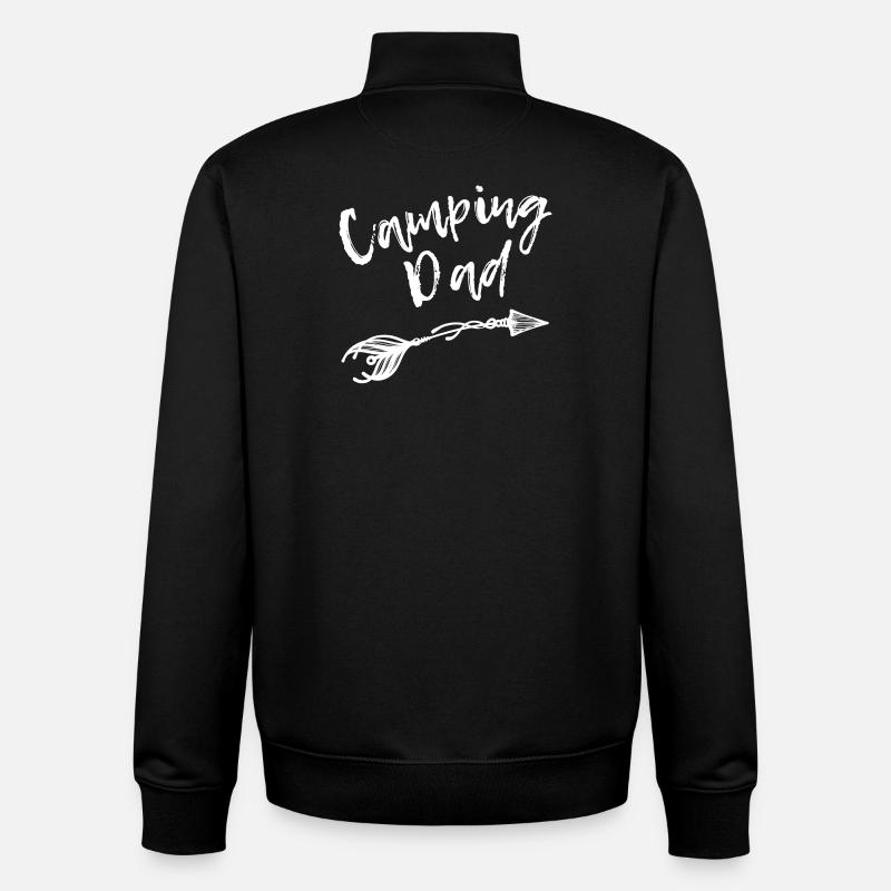 Camping Statement Wanderer Ferien Campen - Unisex Organic Zip Sweatshirt von Stanley/Stella - Schwarz