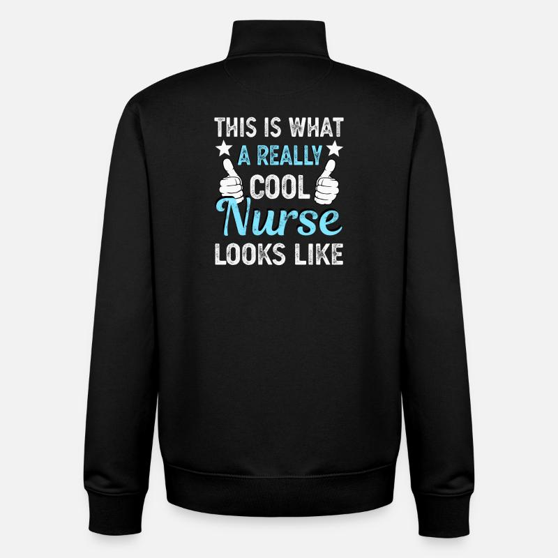 Krankenschwester - Unisex Organic Zip Sweatshirt von Stanley/Stella - Schwarz